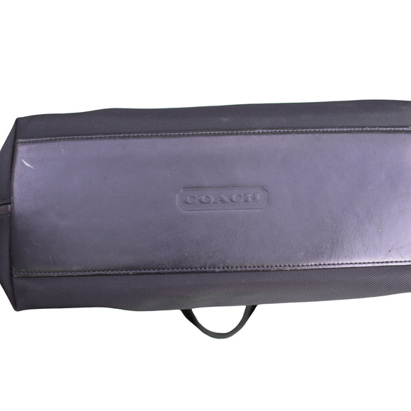 Coach 2-Way Nylon and Leather Medium Black Satchel w/ Crossbody Strap GOK-7400 - Picture 9 of 10